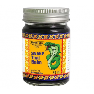 Бальзам с ядом королевской змеи (Snake Thai Balm) Herbal Star, 50 мл