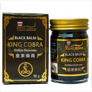 Бальзам с ядом Королевской кобры (Black balm King Cobra) Royal Thai Herb, 50 мл